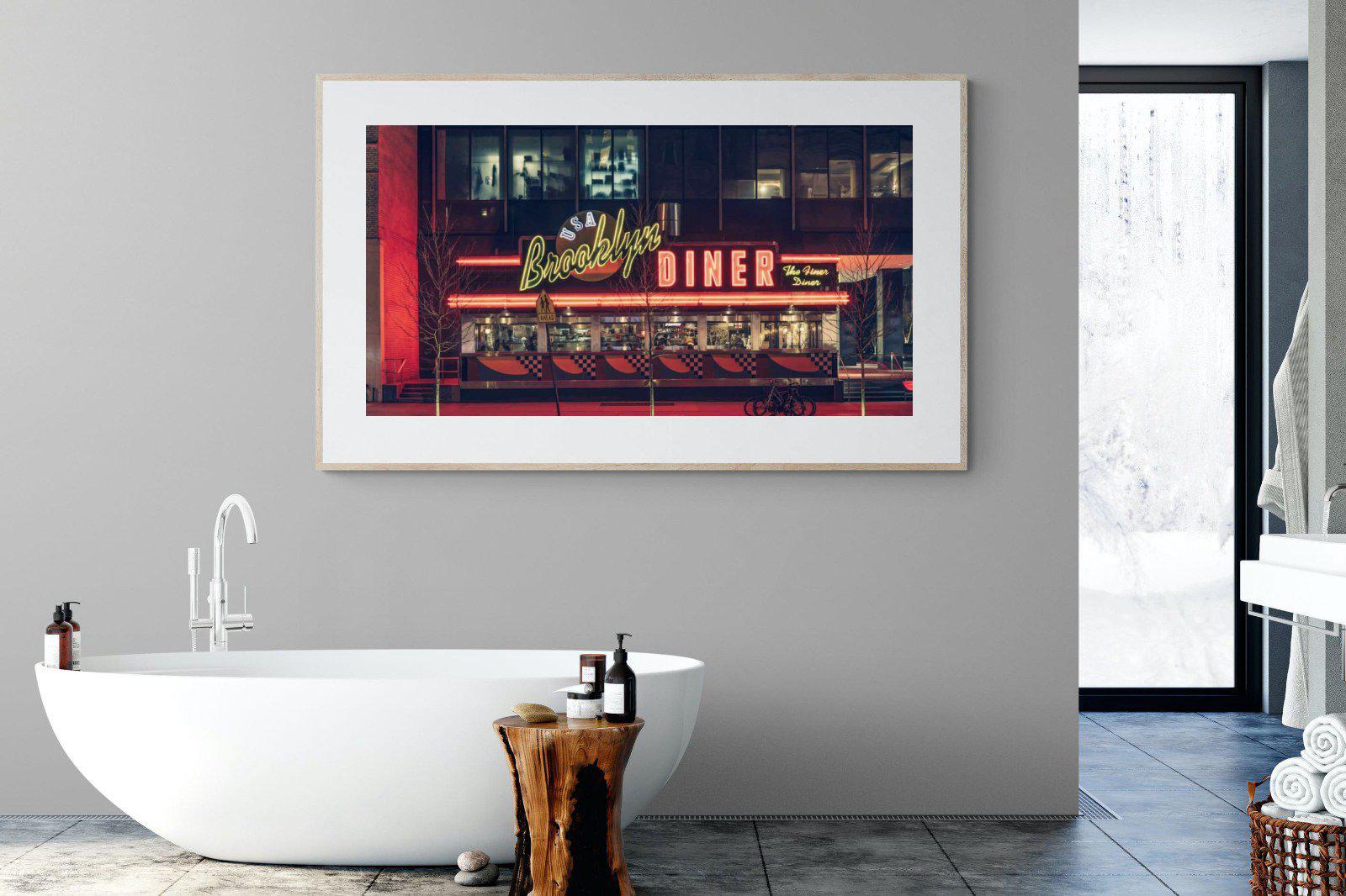 Diner-Wall_Art-180 x 110cm-Framed Print-Wood-Pixalot