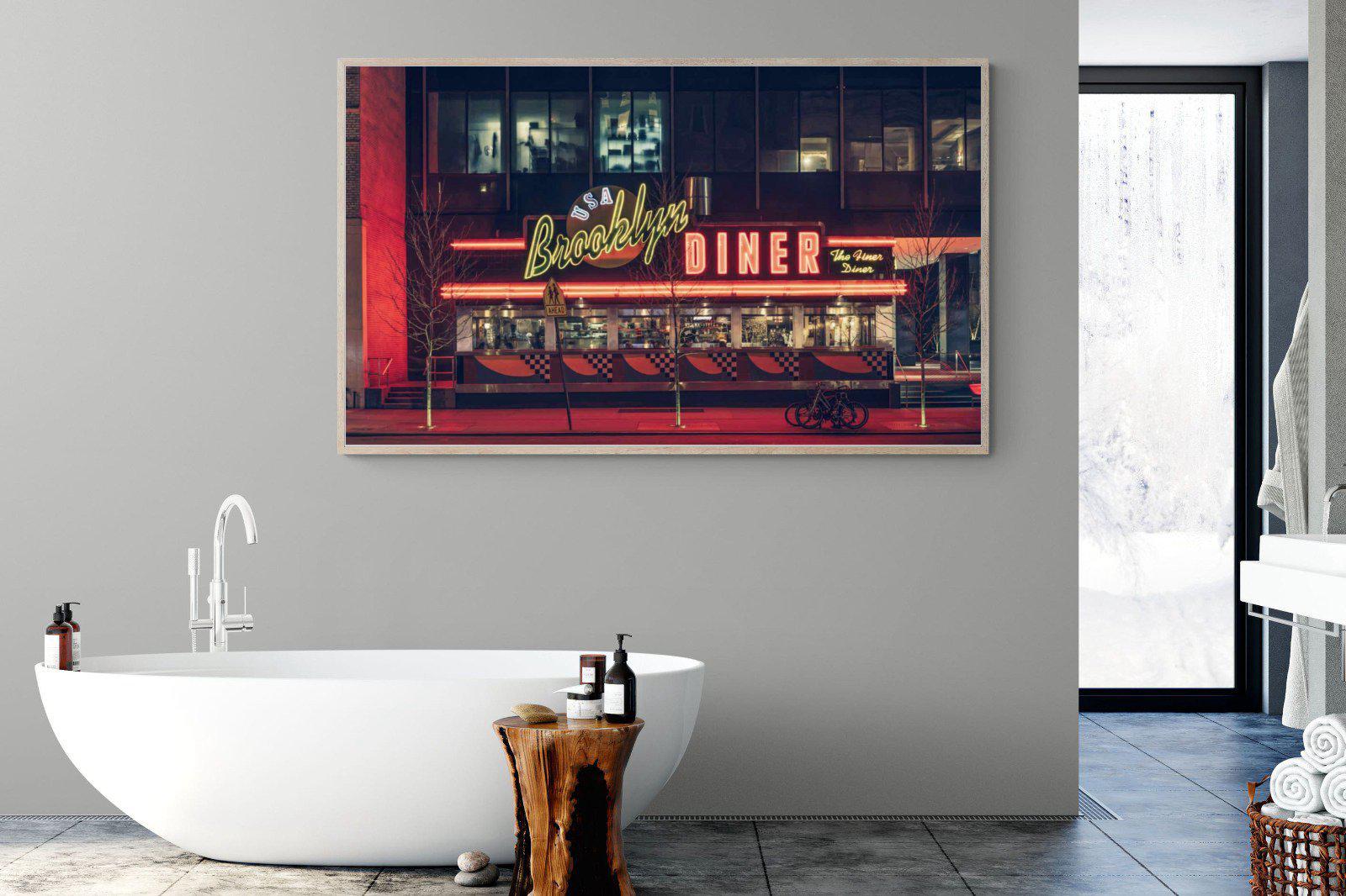 Diner-Wall_Art-180 x 110cm-Mounted Canvas-Wood-Pixalot