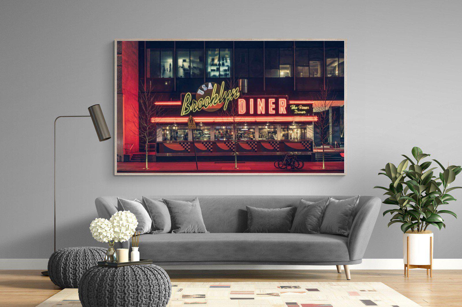 Diner-Wall_Art-220 x 130cm-Mounted Canvas-Wood-Pixalot