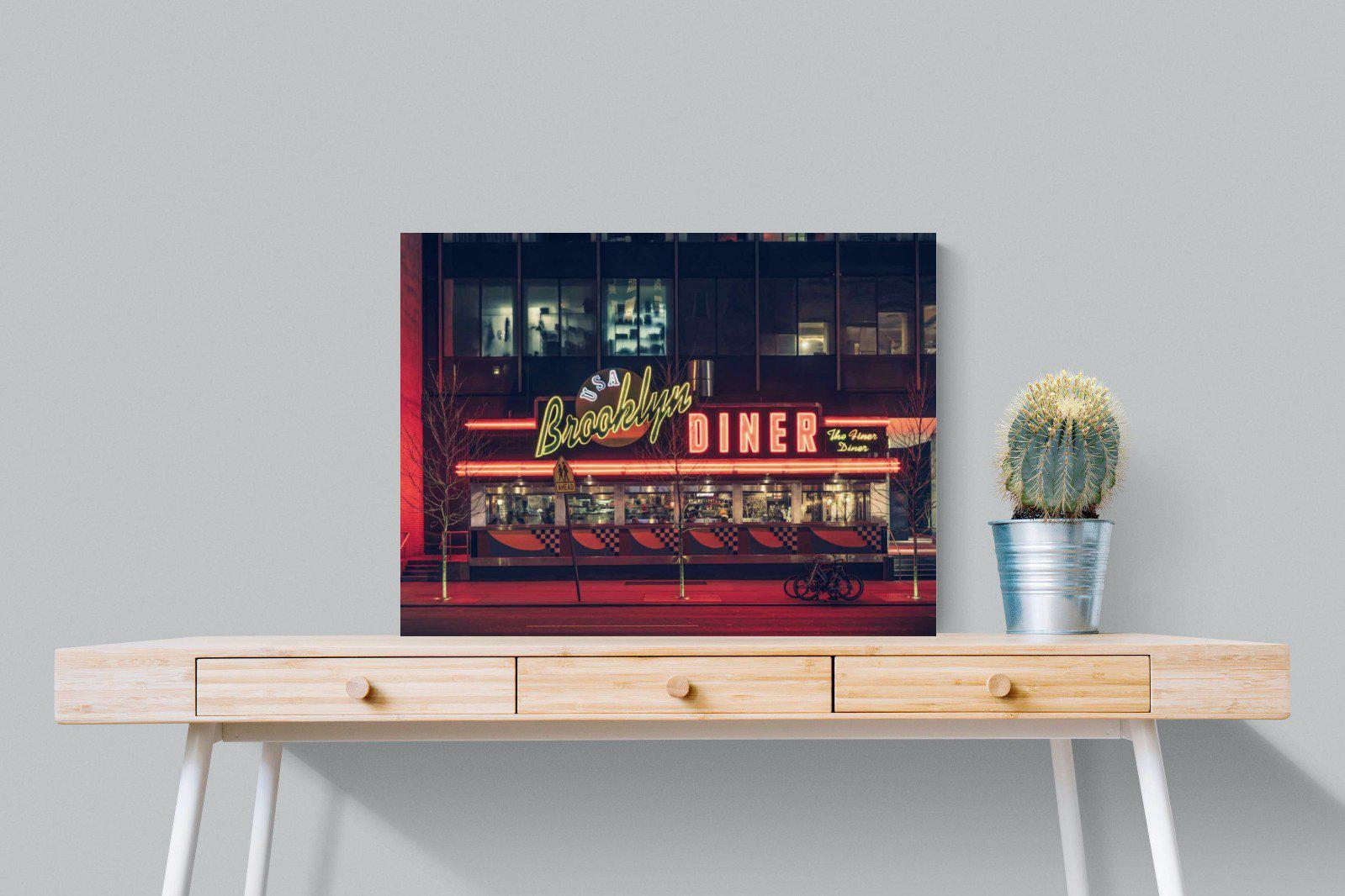 Diner-Wall_Art-80 x 60cm-Mounted Canvas-No Frame-Pixalot