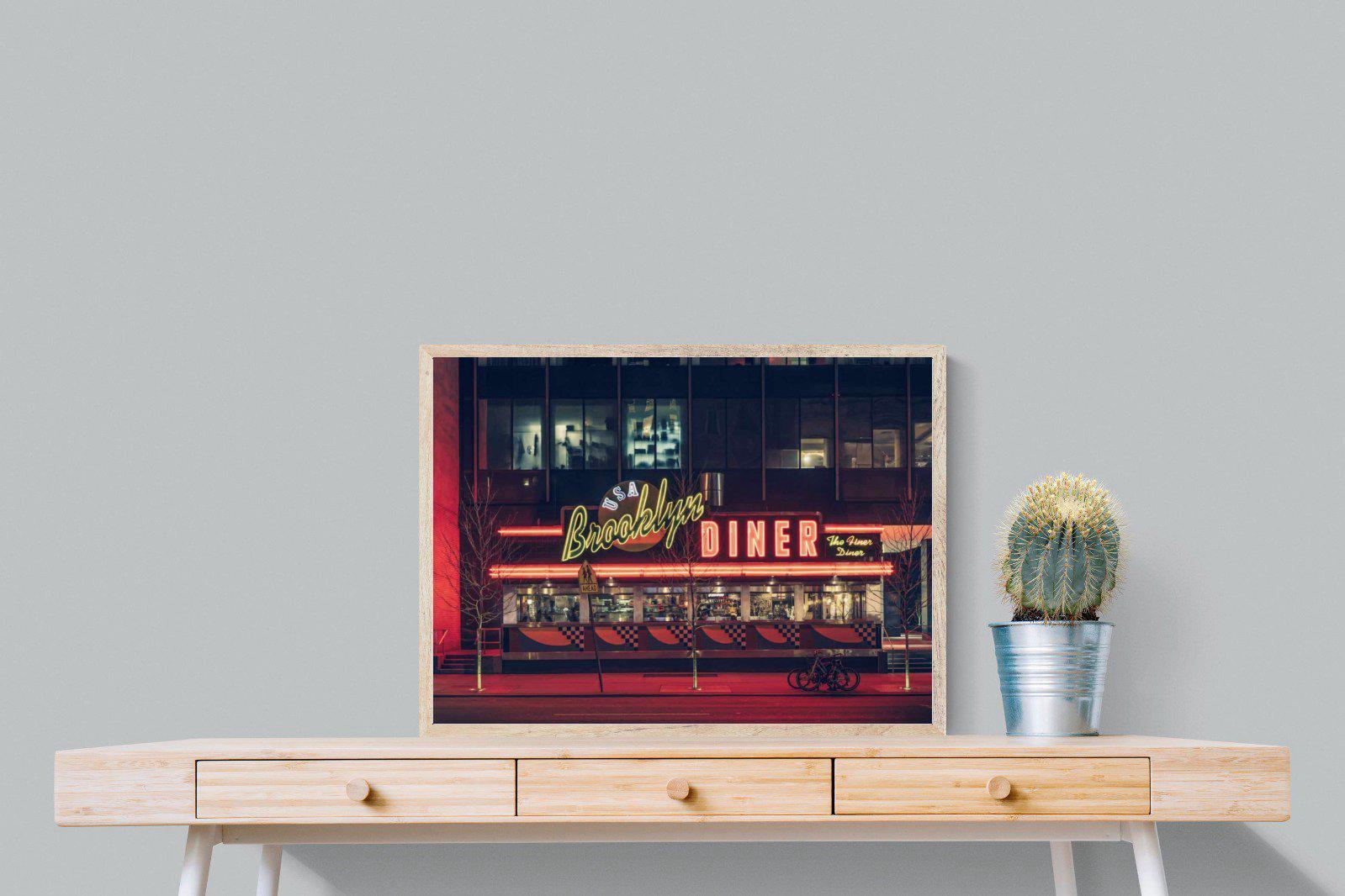 Diner-Wall_Art-80 x 60cm-Mounted Canvas-Wood-Pixalot