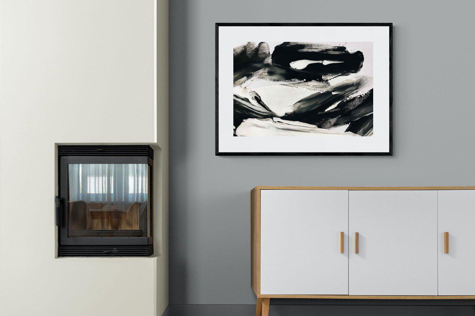 Disruption-Wall_Art-100 x 75cm-Framed Print-Black-Pixalot