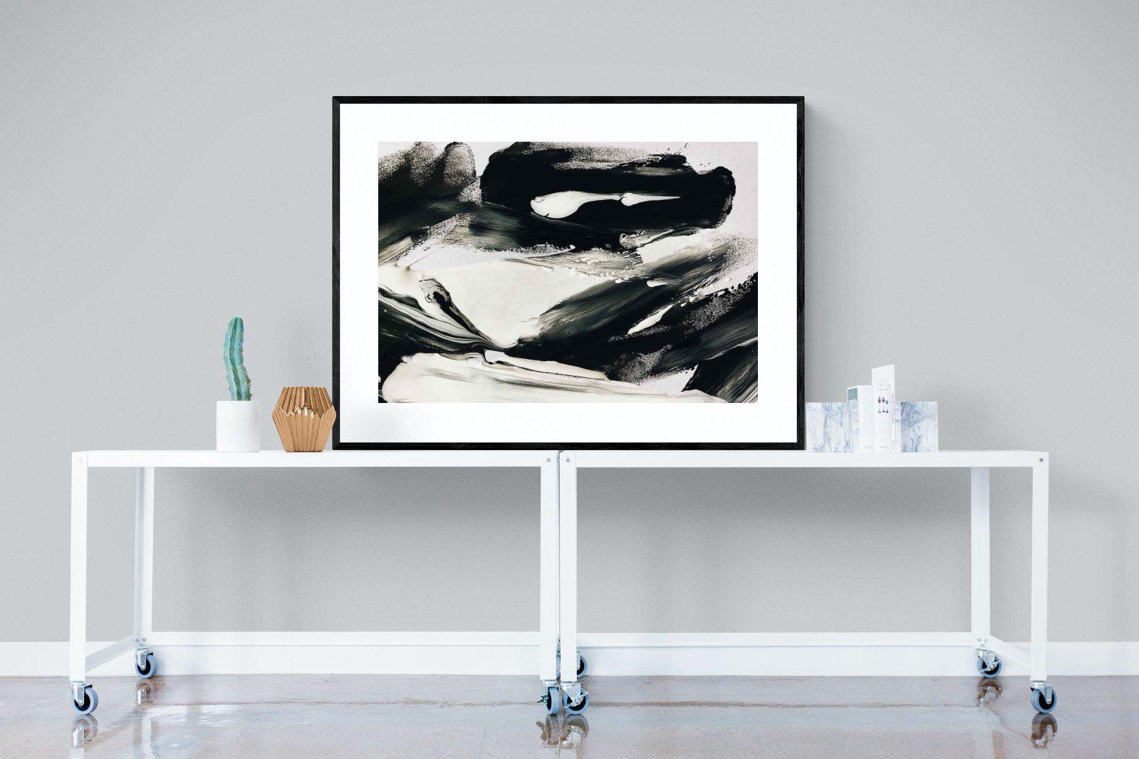 Disruption-Wall_Art-120 x 90cm-Framed Print-Black-Pixalot