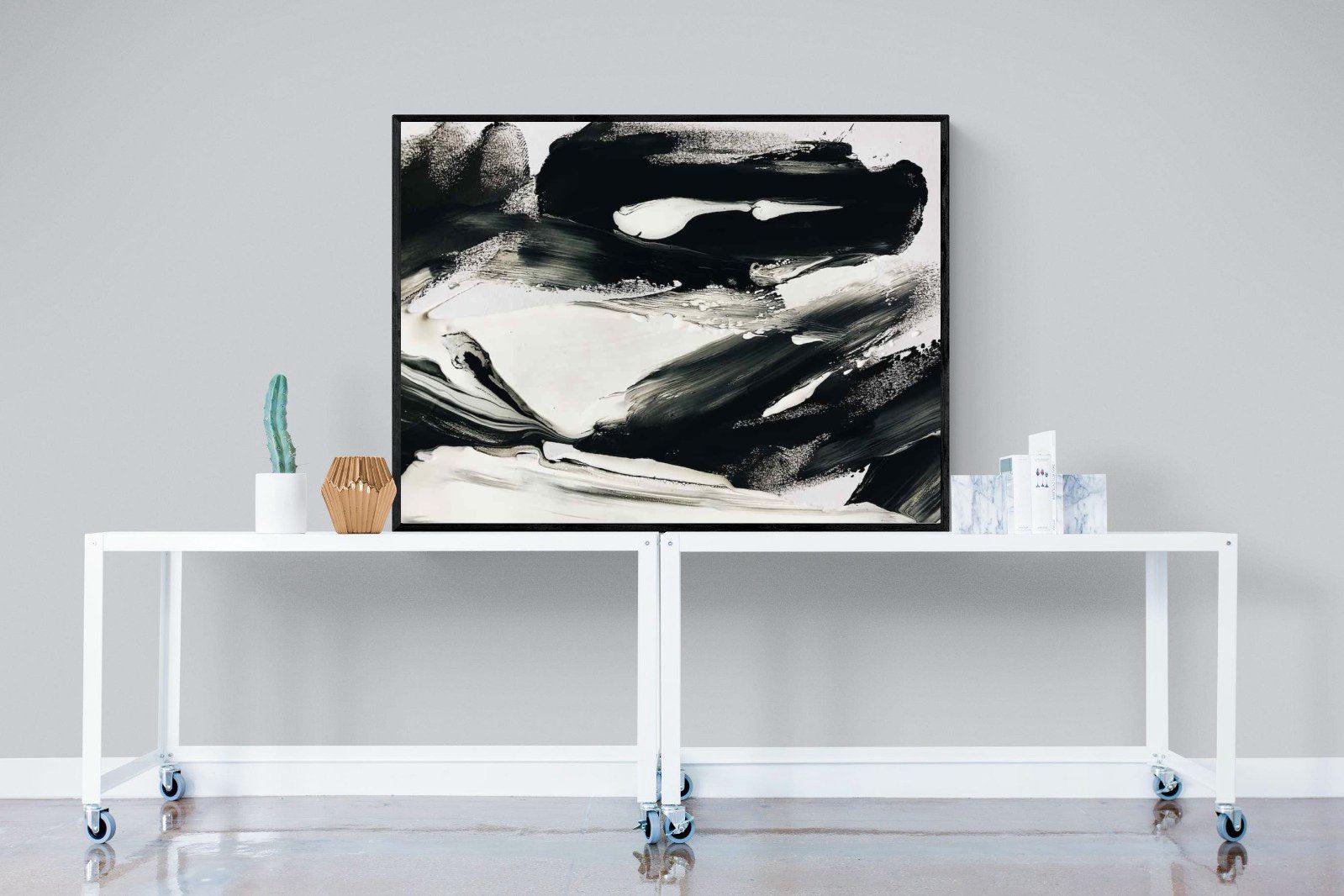 Disruption-Wall_Art-120 x 90cm-Mounted Canvas-Black-Pixalot