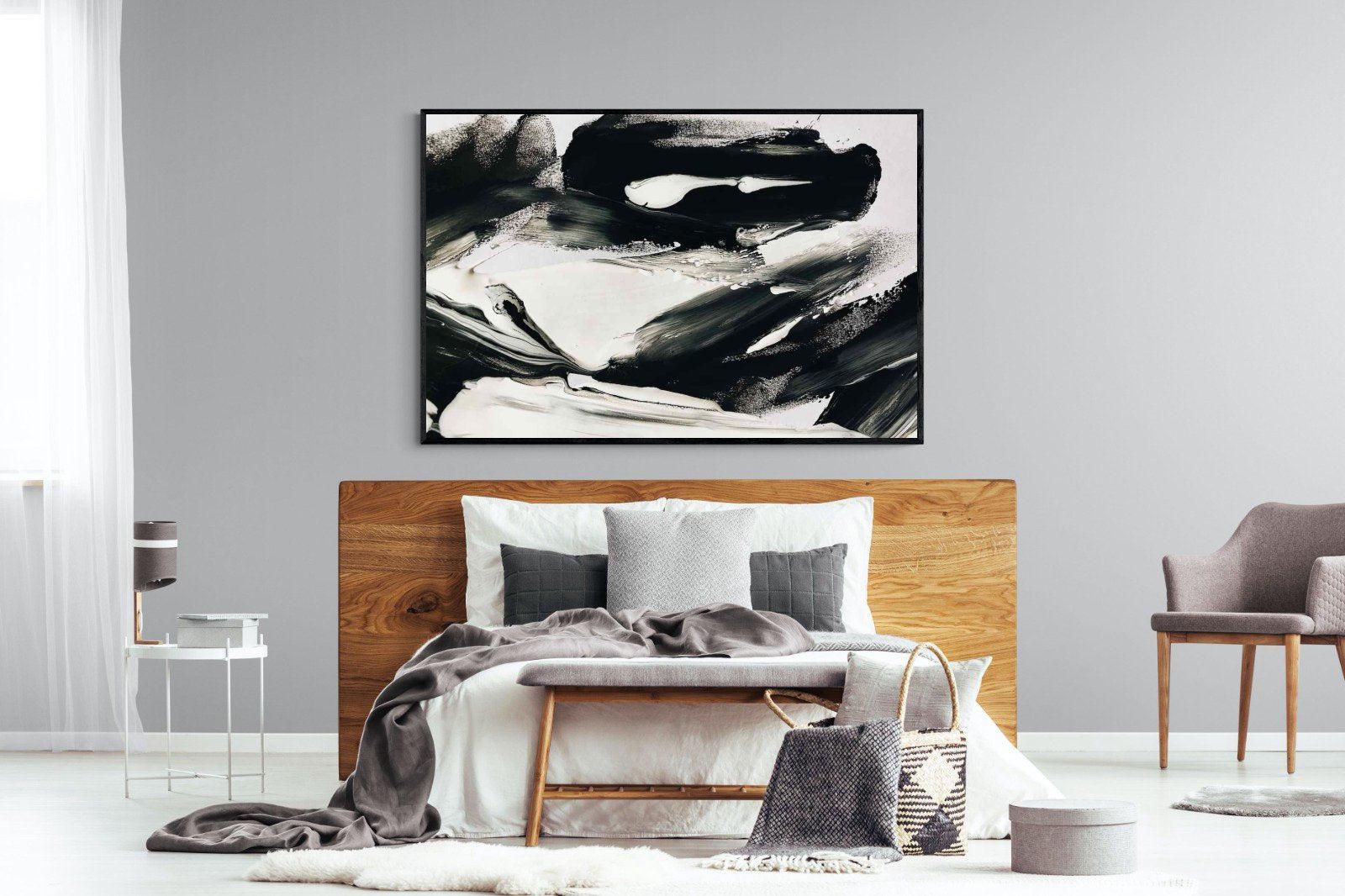 Disruption-Wall_Art-150 x 100cm-Mounted Canvas-Black-Pixalot