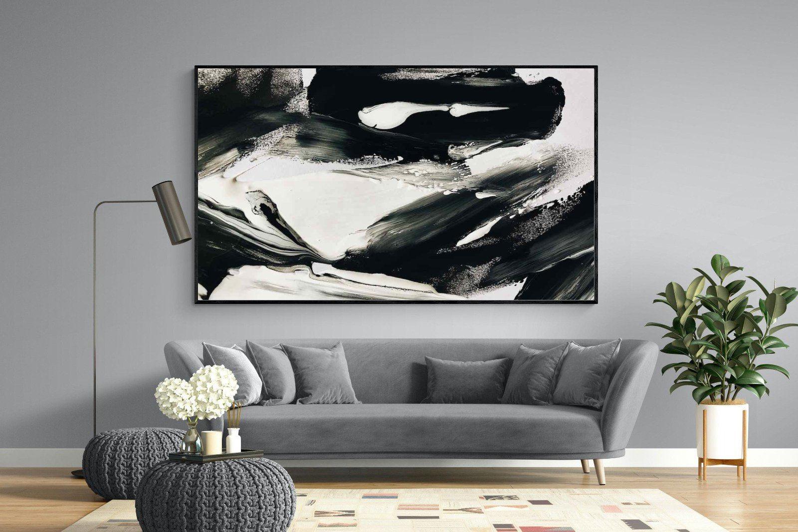 Disruption-Wall_Art-220 x 130cm-Mounted Canvas-Black-Pixalot