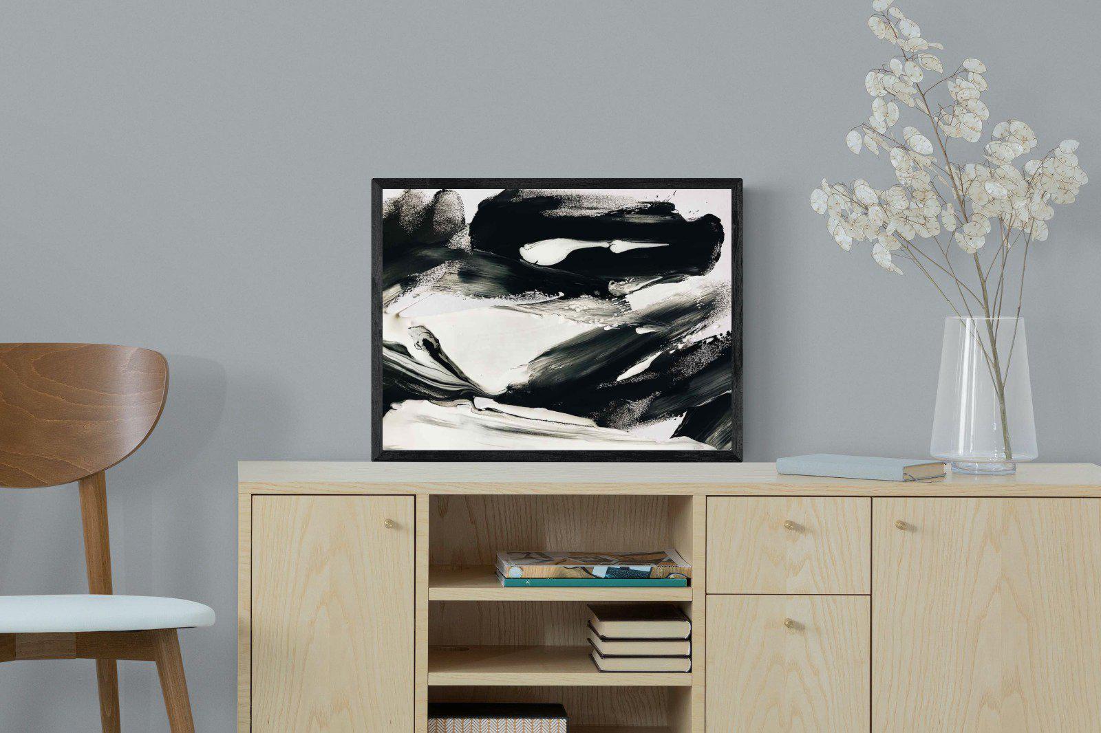 Disruption-Wall_Art-60 x 45cm-Mounted Canvas-Black-Pixalot