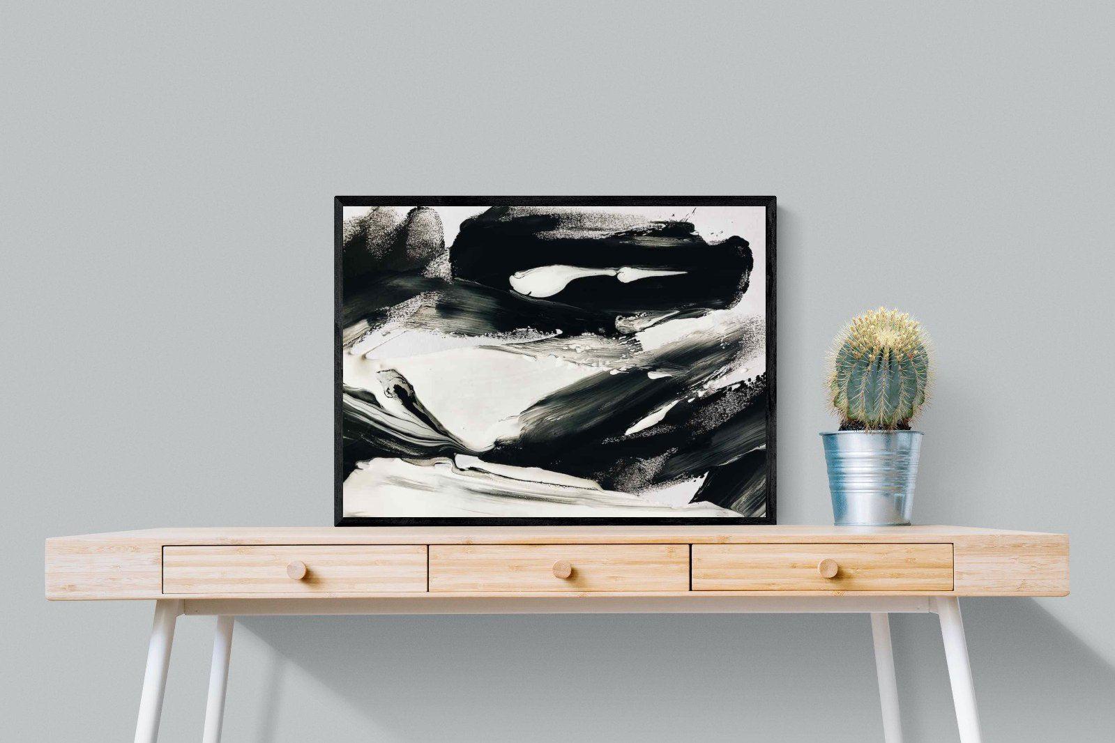 Disruption-Wall_Art-80 x 60cm-Mounted Canvas-Black-Pixalot