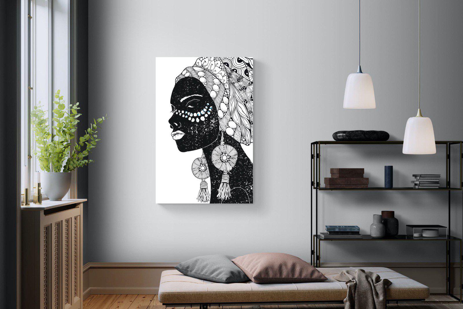 Diva D'Afrique-Wall_Art-100 x 150cm-Mounted Canvas-No Frame-Pixalot