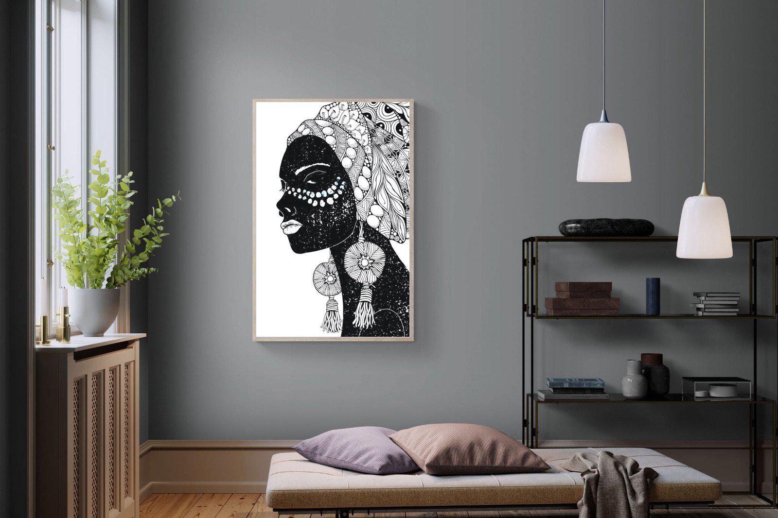 Diva D'Afrique-Wall_Art-100 x 150cm-Mounted Canvas-Wood-Pixalot