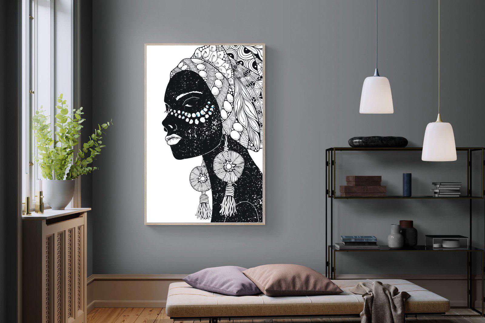 Diva D'Afrique-Wall_Art-120 x 180cm-Mounted Canvas-Wood-Pixalot