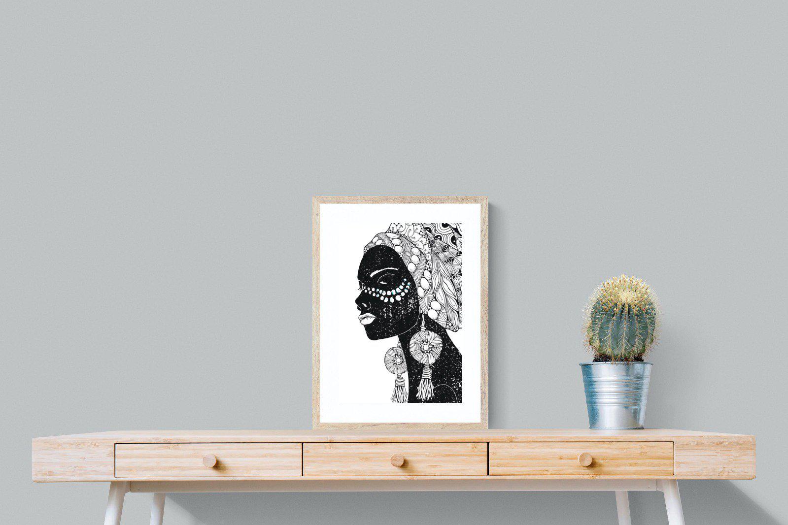 Diva D'Afrique-Wall_Art-45 x 60cm-Framed Print-Wood-Pixalot