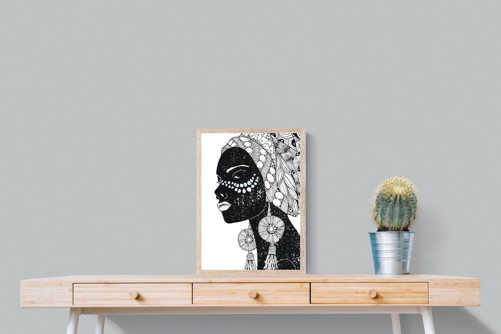 Diva D'Afrique-Wall_Art-45 x 60cm-Mounted Canvas-Wood-Pixalot