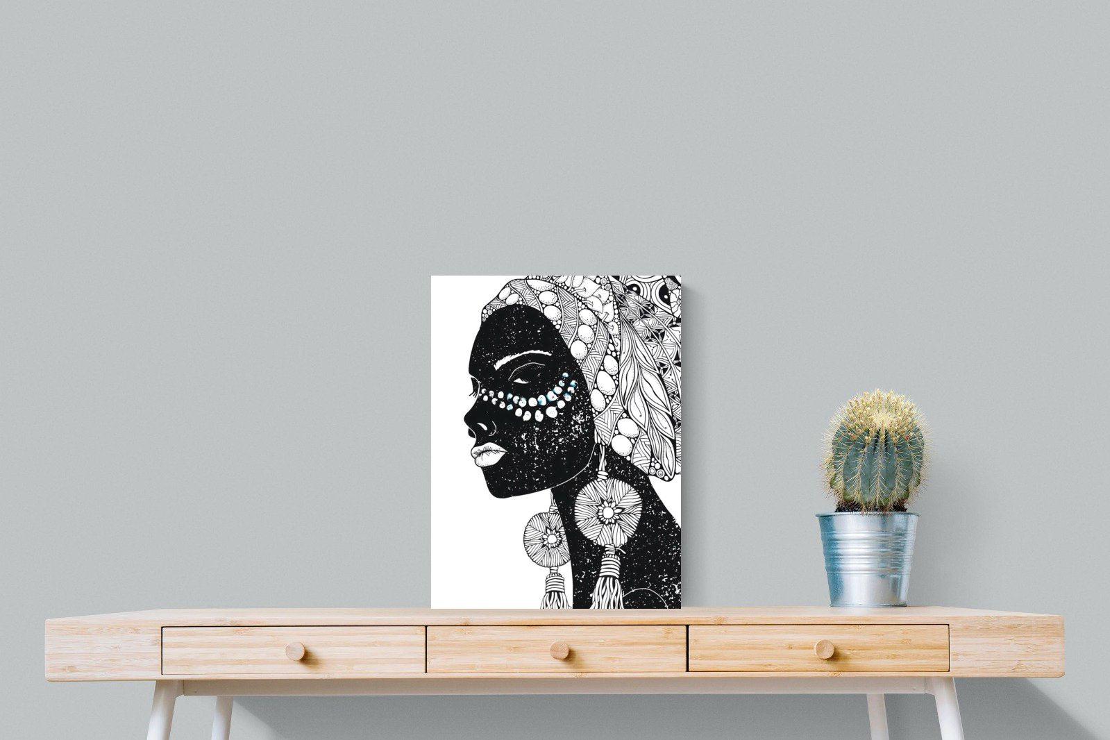 Diva D'Afrique-Wall_Art-45 x 60cm-Mounted Canvas-No Frame-Pixalot