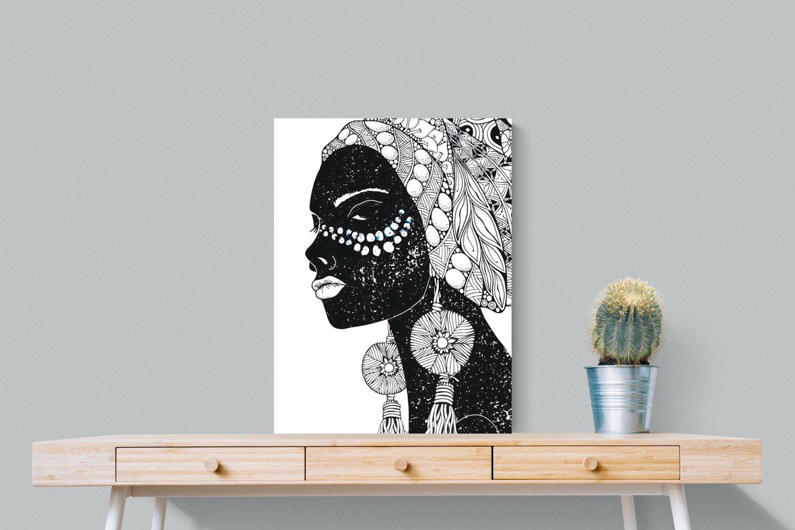 Diva D'Afrique-Wall_Art-60 x 80cm-Mounted Canvas-No Frame-Pixalot