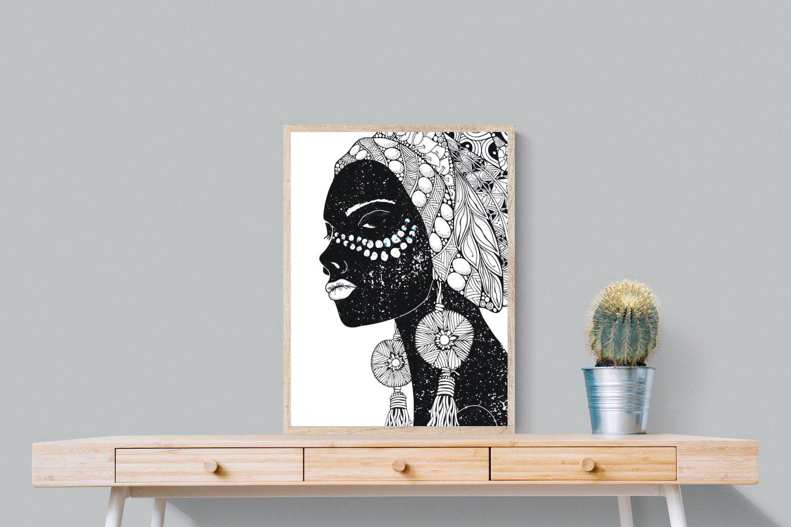 Diva D'Afrique-Wall_Art-60 x 80cm-Mounted Canvas-Wood-Pixalot