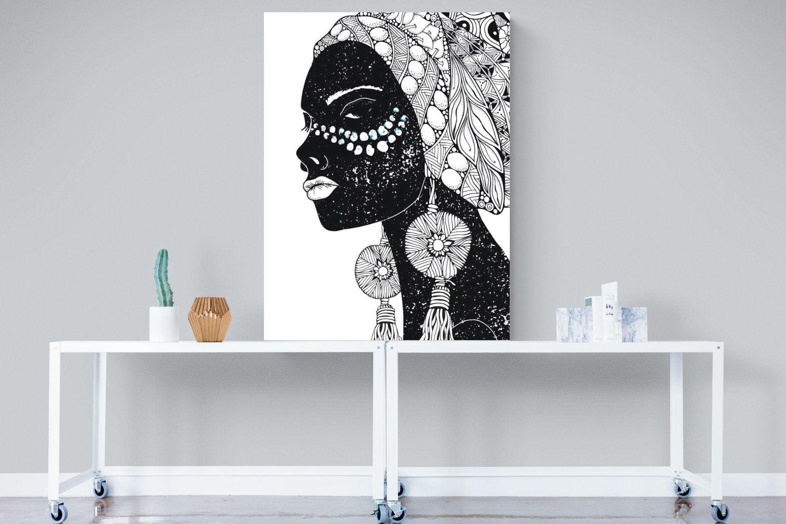 Diva D'Afrique-Wall_Art-90 x 120cm-Mounted Canvas-No Frame-Pixalot