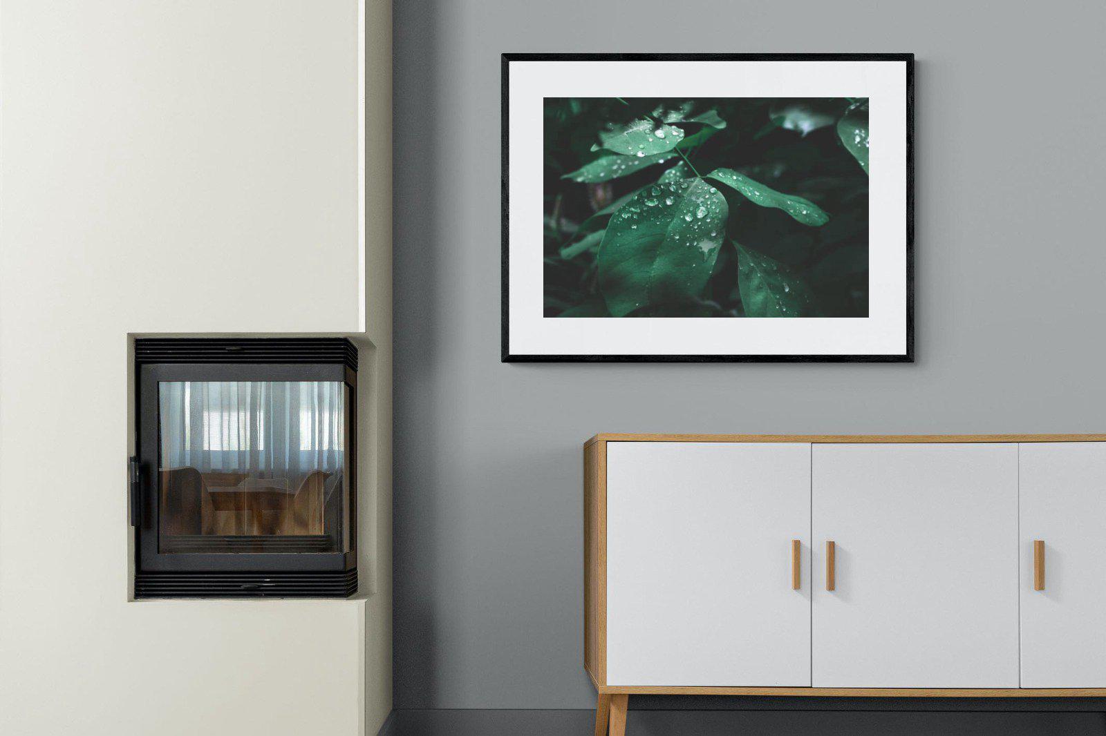 Droplet-Wall_Art-100 x 75cm-Framed Print-Black-Pixalot