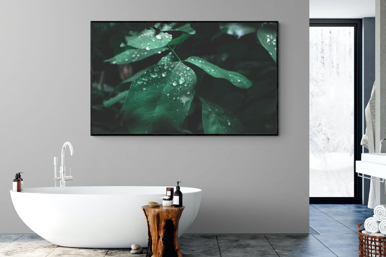 Droplet-Wall_Art-180 x 110cm-Mounted Canvas-Black-Pixalot