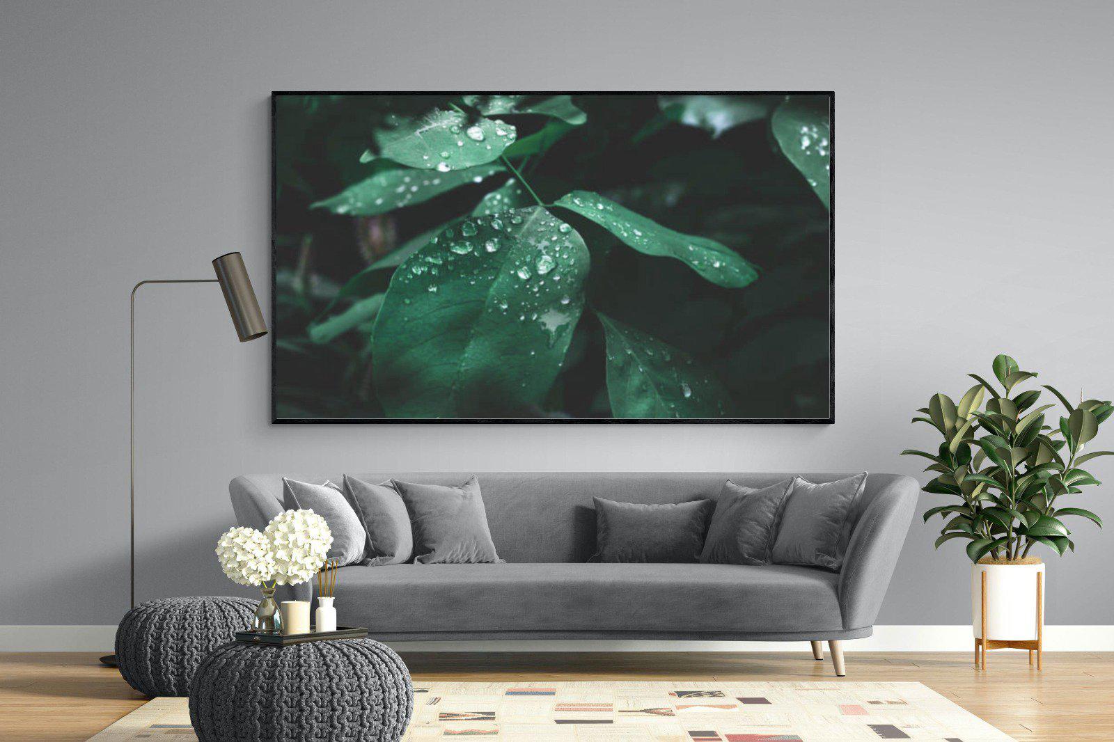 Droplet-Wall_Art-220 x 130cm-Mounted Canvas-Black-Pixalot