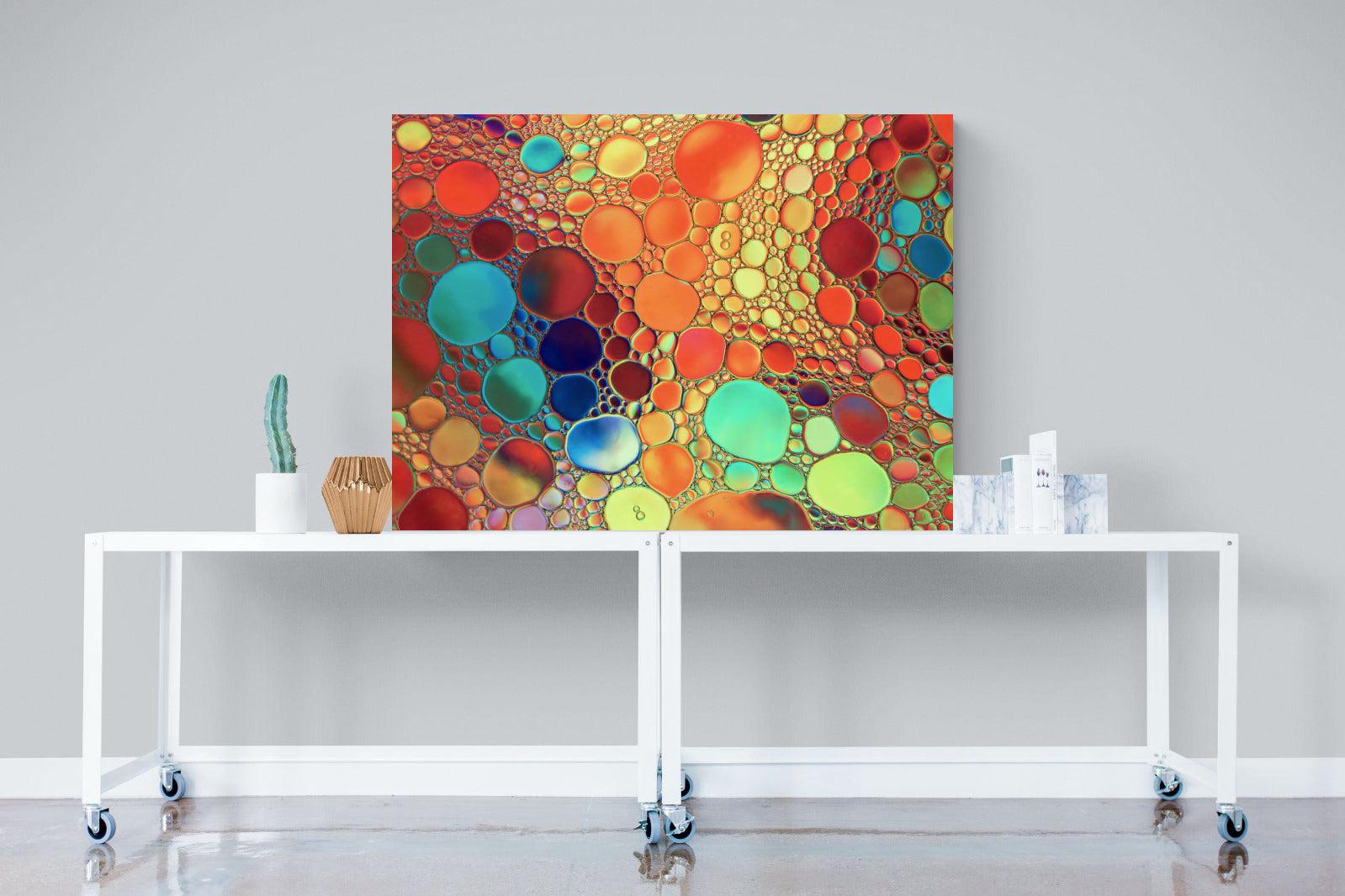 Drops of Colour-Wall_Art-120 x 90cm-Mounted Canvas-No Frame-Pixalot
