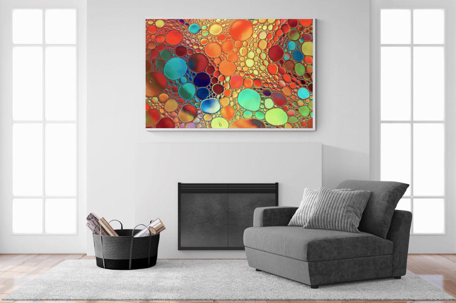 Drops of Colour-Wall_Art-150 x 100cm-Mounted Canvas-White-Pixalot