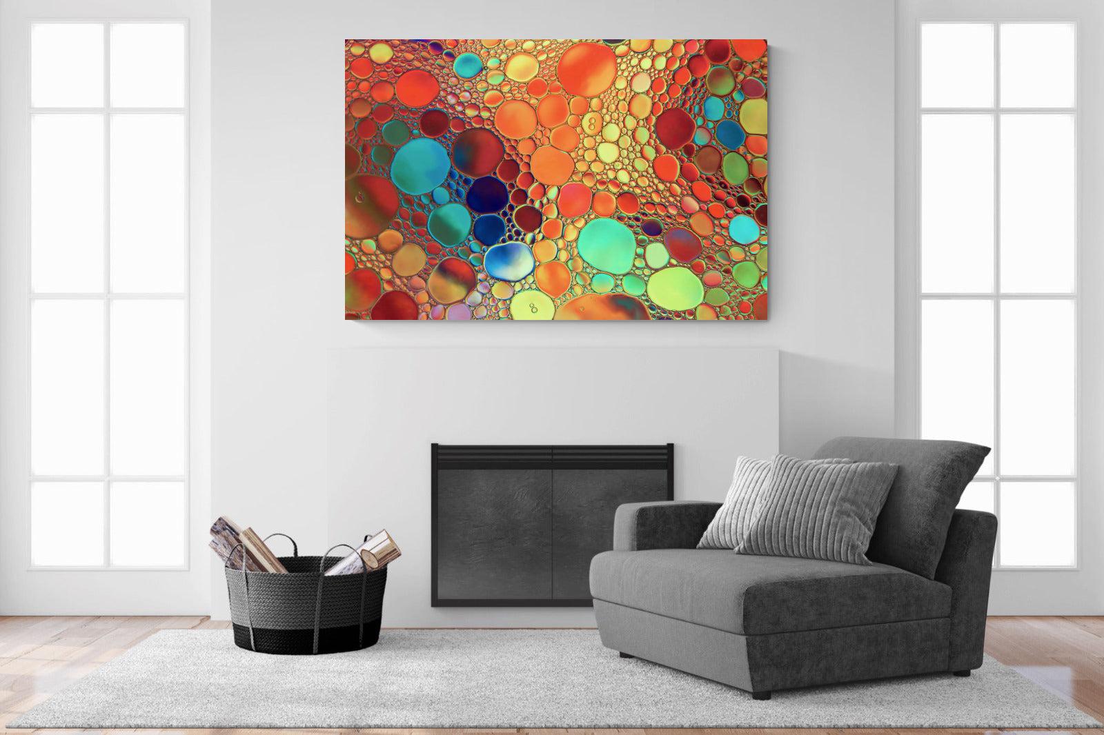Drops of Colour-Wall_Art-150 x 100cm-Mounted Canvas-No Frame-Pixalot