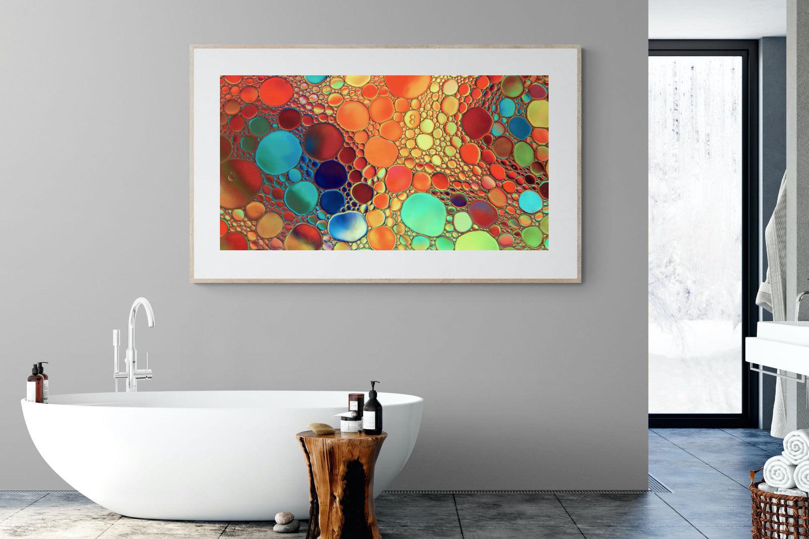 Drops of Colour-Wall_Art-180 x 110cm-Framed Print-Wood-Pixalot