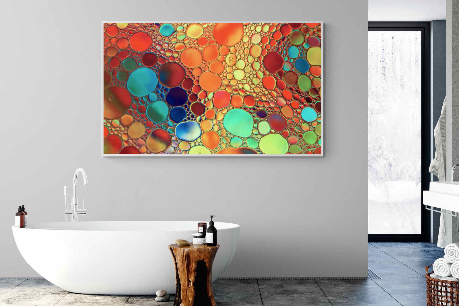 Drops of Colour-Wall_Art-180 x 110cm-Mounted Canvas-White-Pixalot