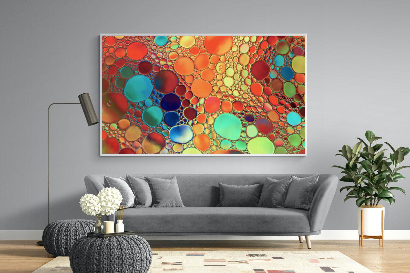 Drops of Colour-Wall_Art-220 x 130cm-Mounted Canvas-White-Pixalot
