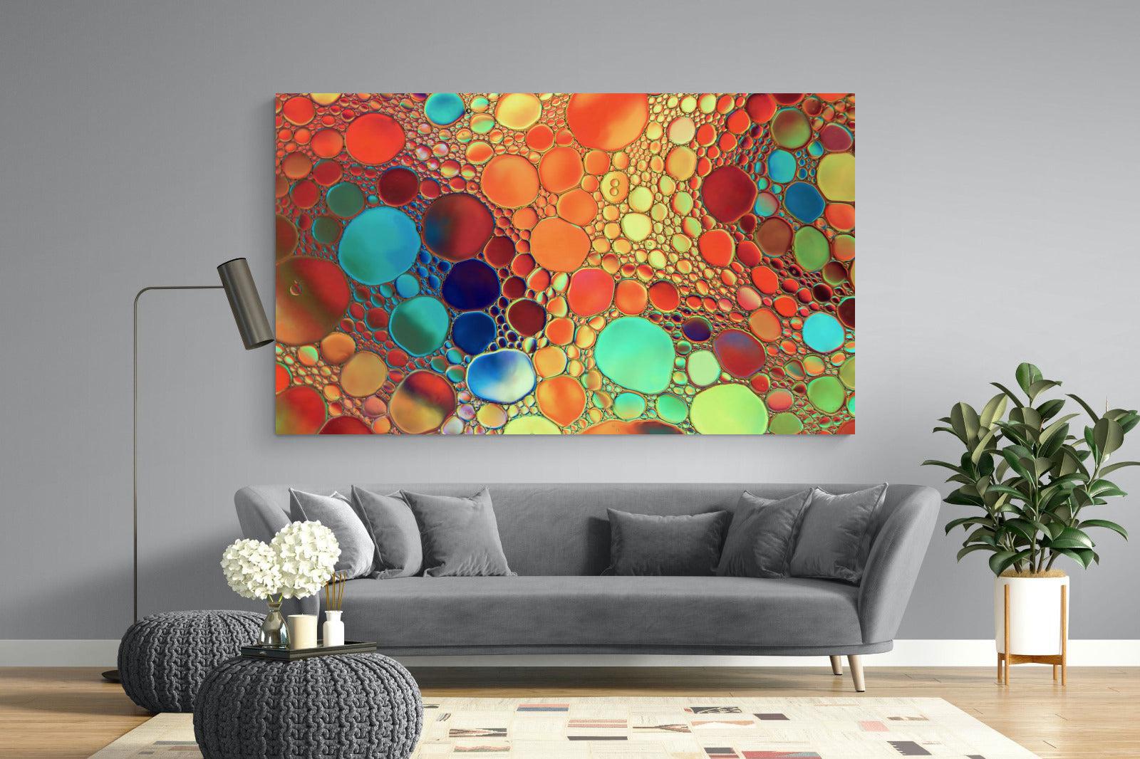 Drops of Colour-Wall_Art-220 x 130cm-Mounted Canvas-No Frame-Pixalot