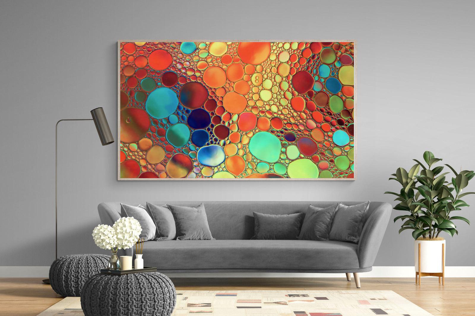 Drops of Colour-Wall_Art-220 x 130cm-Mounted Canvas-Wood-Pixalot