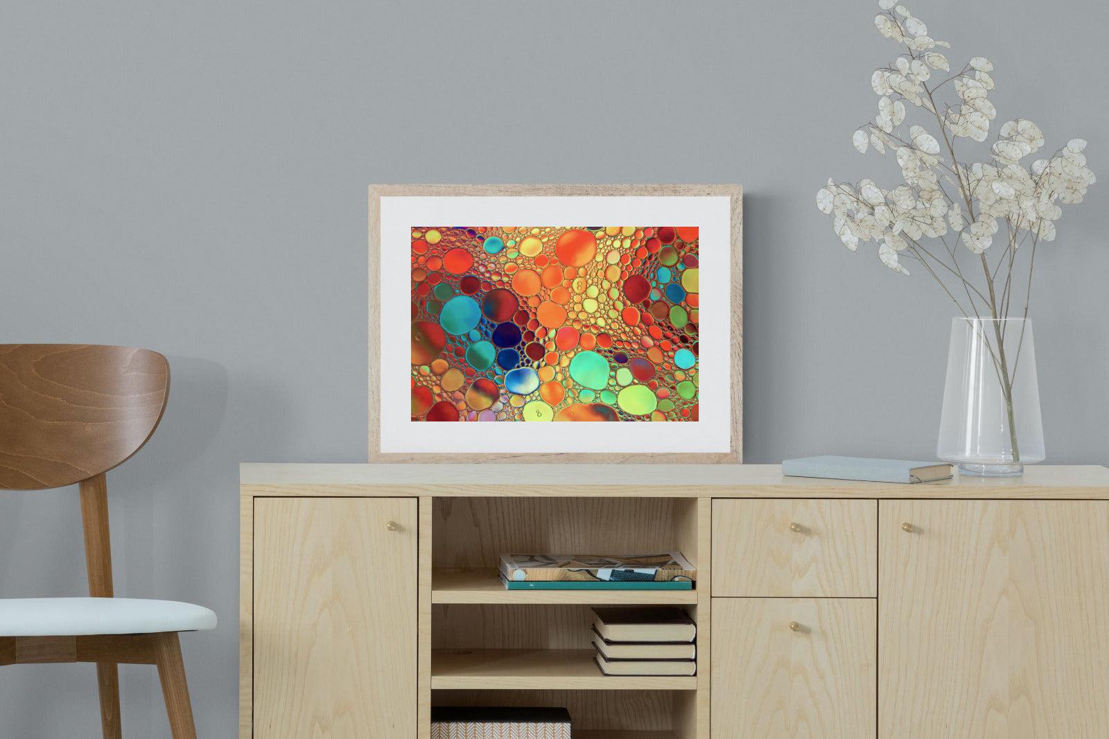 Drops of Colour-Wall_Art-60 x 45cm-Framed Print-Wood-Pixalot