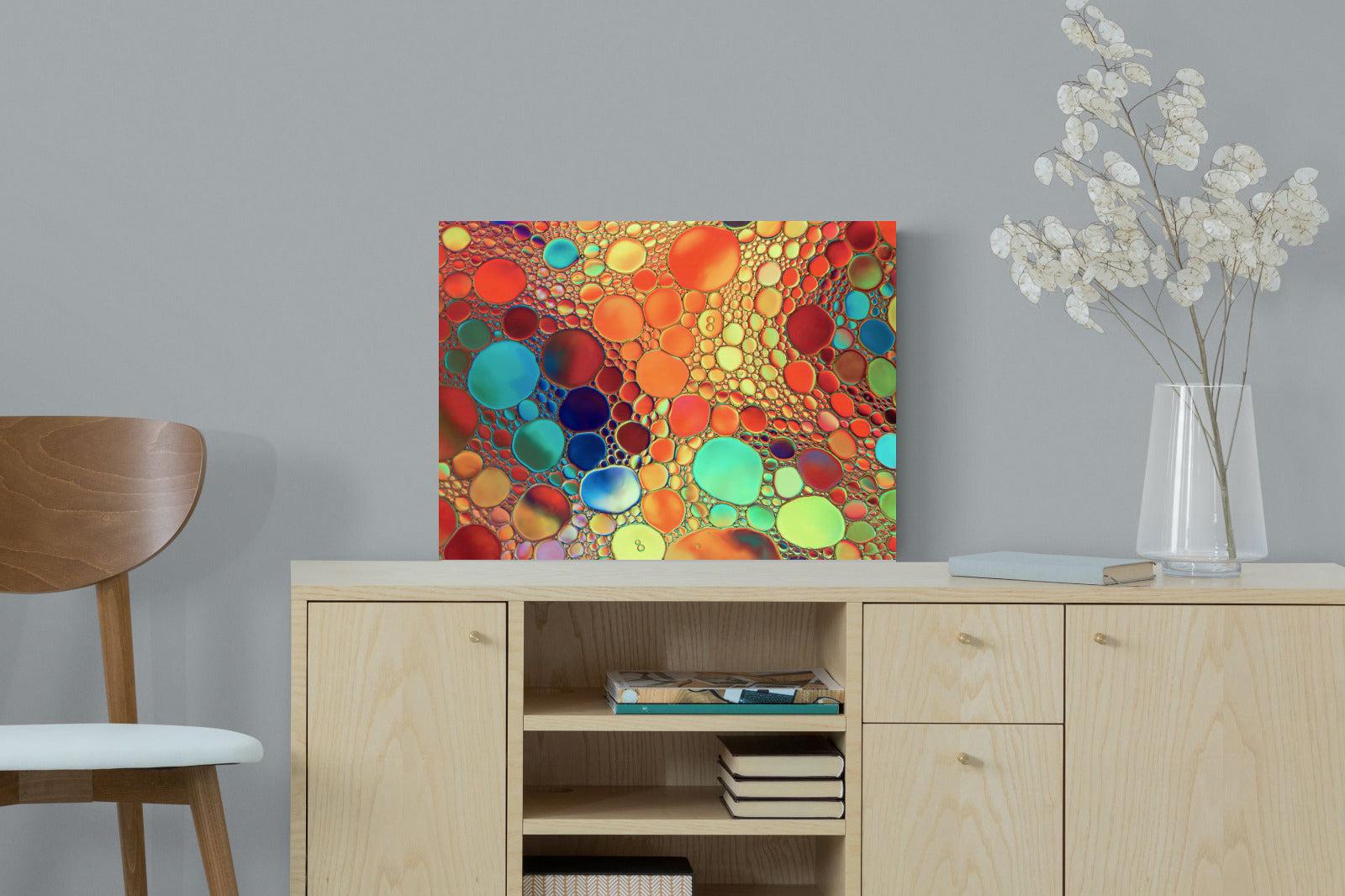 Drops of Colour-Wall_Art-60 x 45cm-Mounted Canvas-No Frame-Pixalot