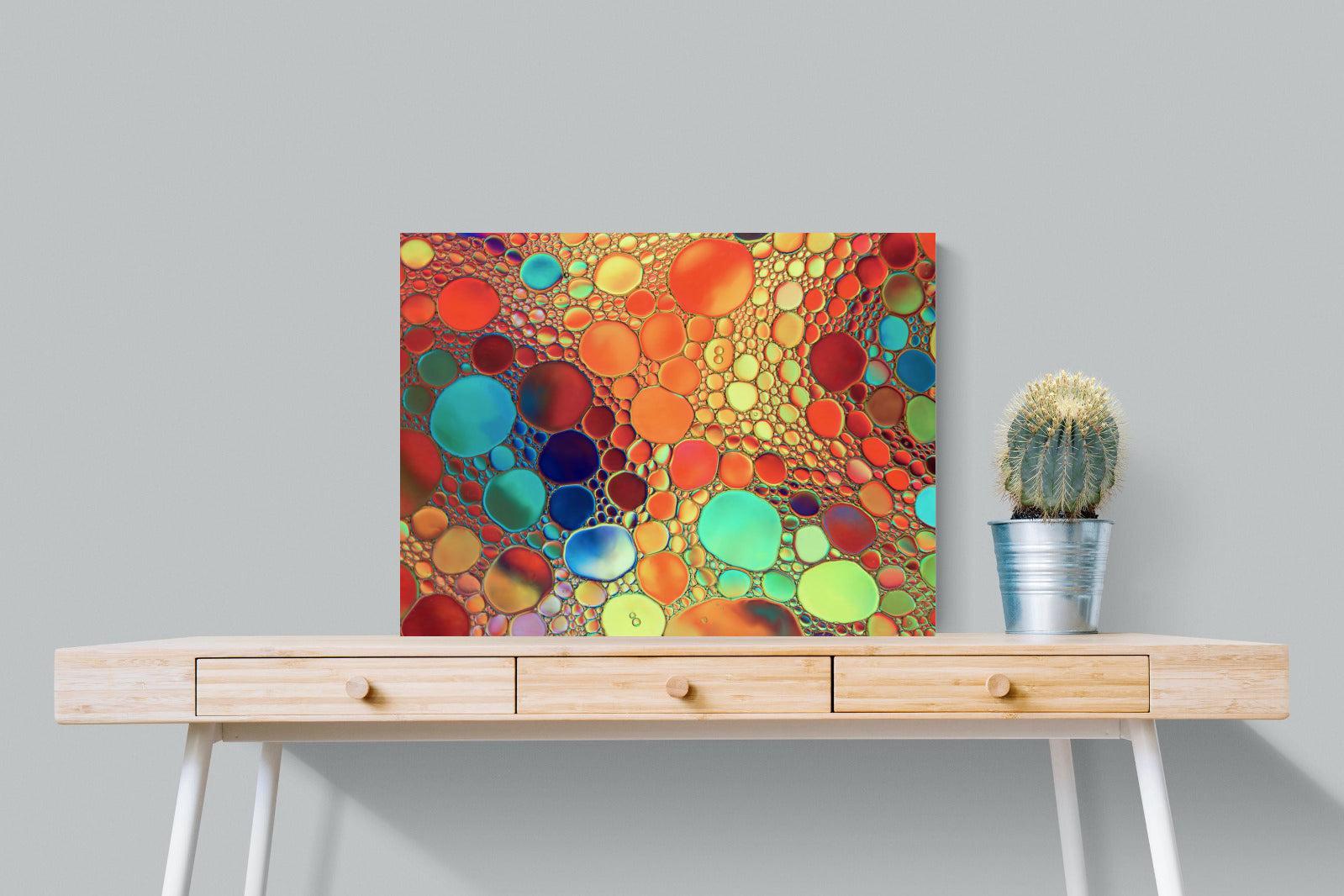 Drops of Colour-Wall_Art-80 x 60cm-Mounted Canvas-No Frame-Pixalot