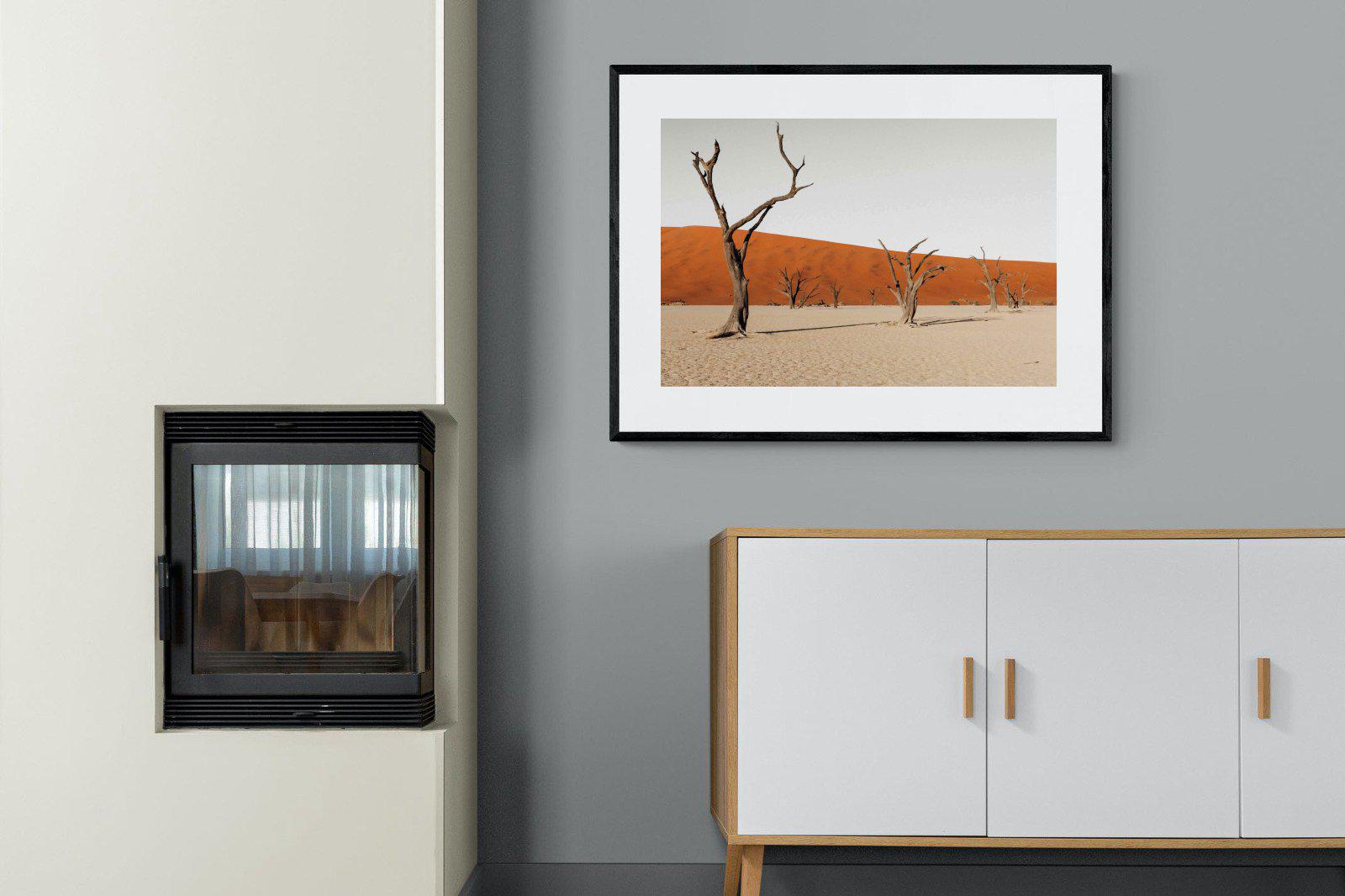 Dry Land-Wall_Art-100 x 75cm-Framed Print-Black-Pixalot