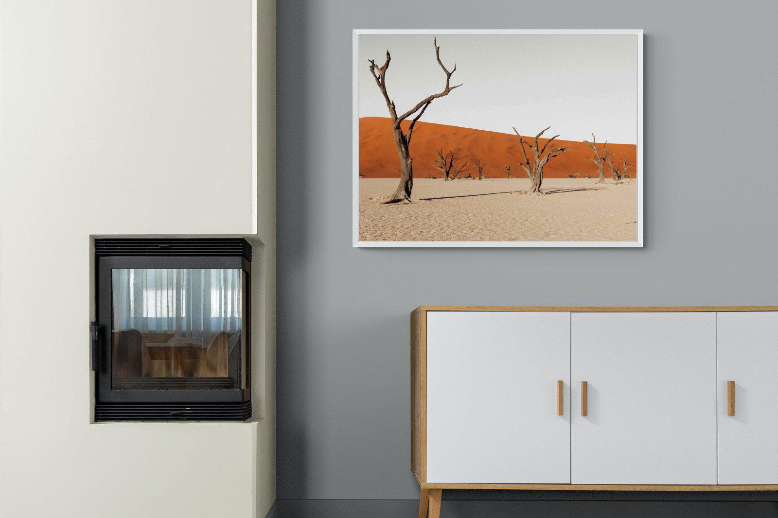 Dry Land-Wall_Art-100 x 75cm-Mounted Canvas-White-Pixalot
