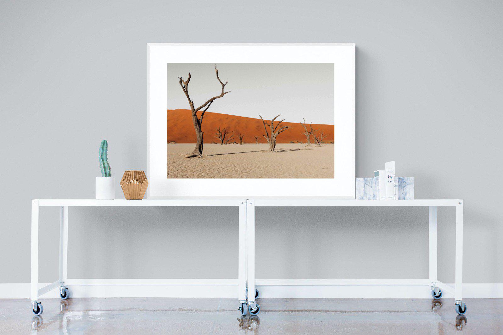 Dry Land-Wall_Art-120 x 90cm-Framed Print-White-Pixalot