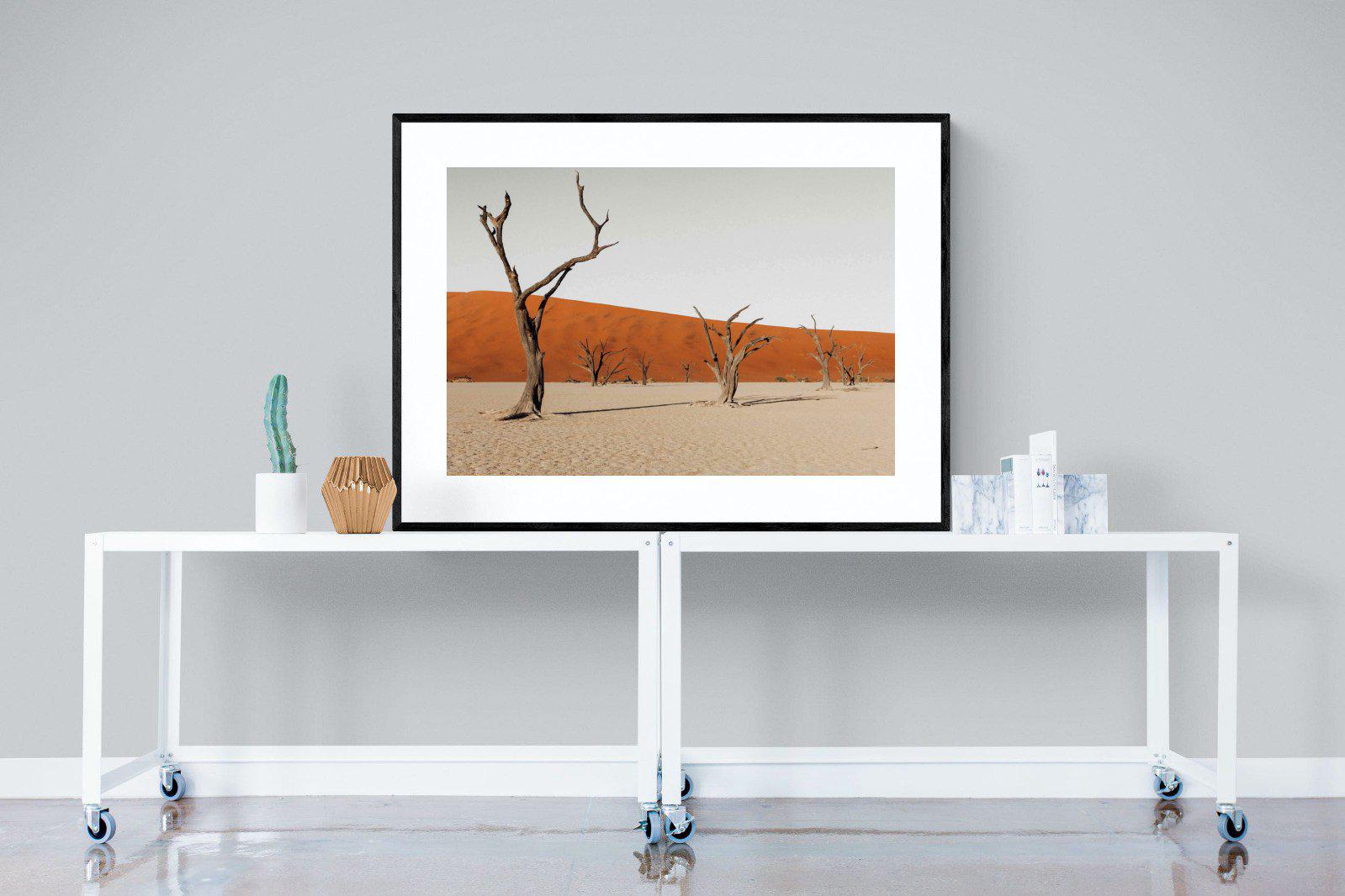 Dry Land-Wall_Art-120 x 90cm-Framed Print-Black-Pixalot