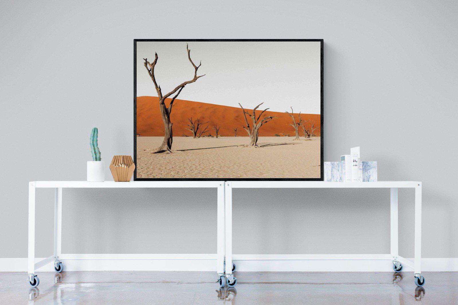 Dry Land-Wall_Art-120 x 90cm-Mounted Canvas-Black-Pixalot