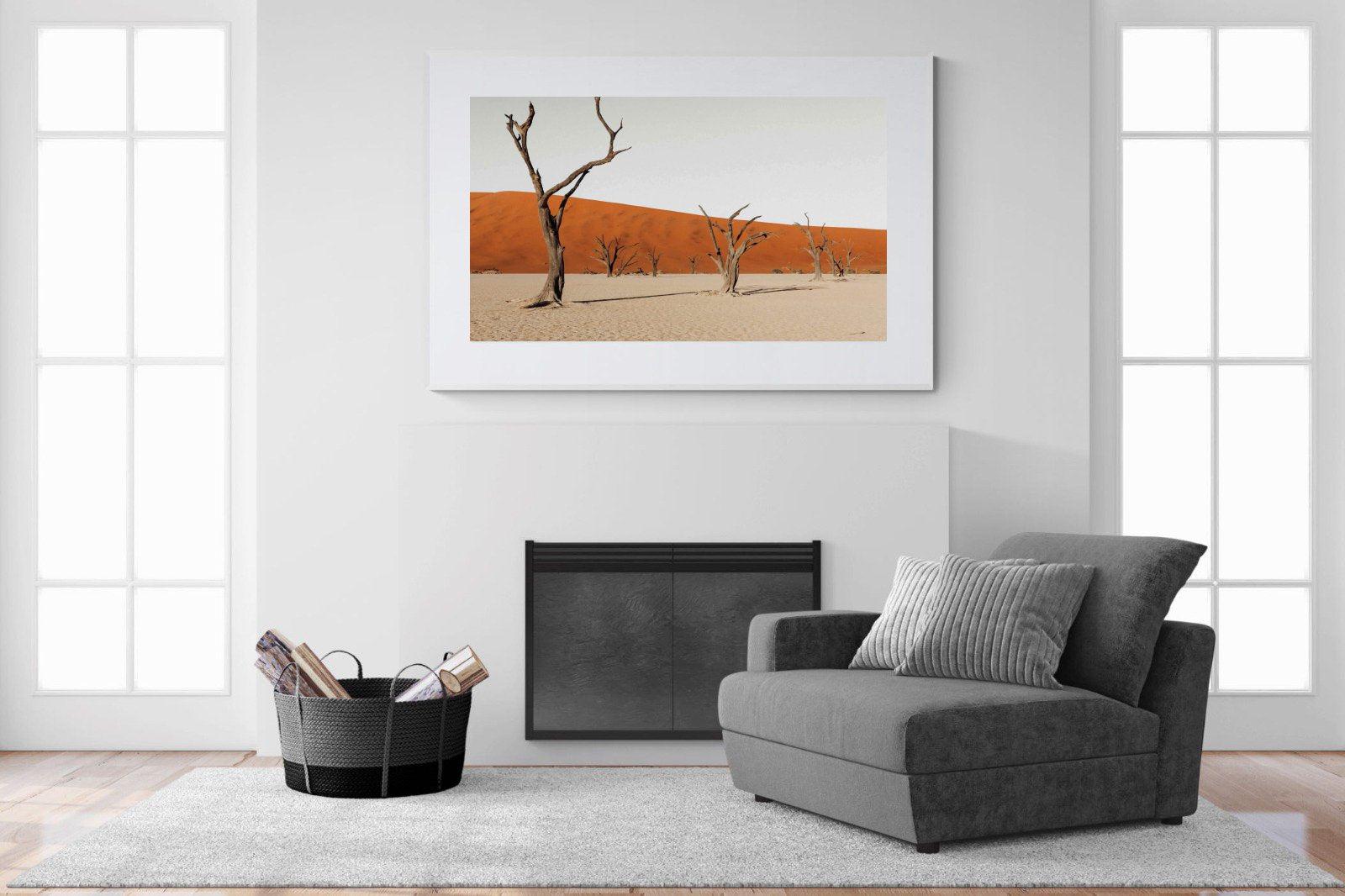 Dry Land-Wall_Art-150 x 100cm-Framed Print-White-Pixalot