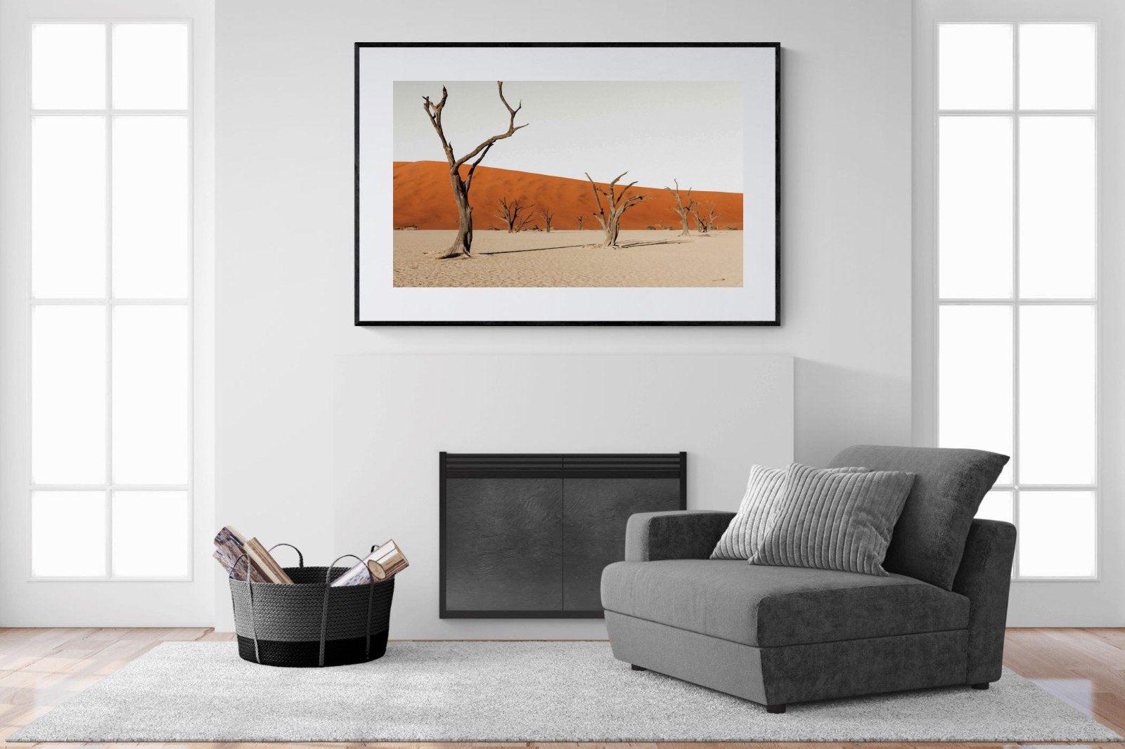 Dry Land-Wall_Art-150 x 100cm-Framed Print-Black-Pixalot