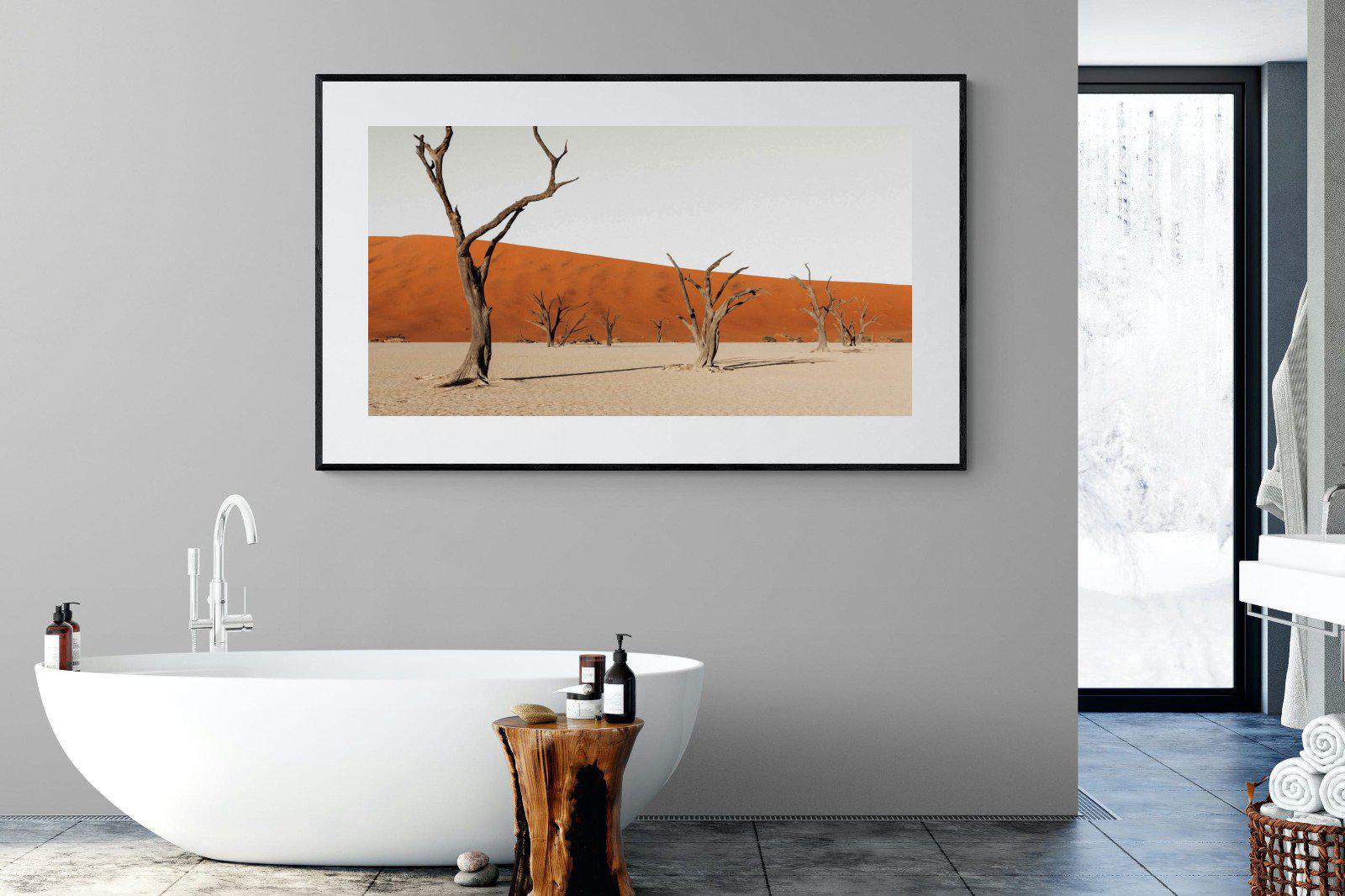 Dry Land-Wall_Art-180 x 110cm-Framed Print-Black-Pixalot