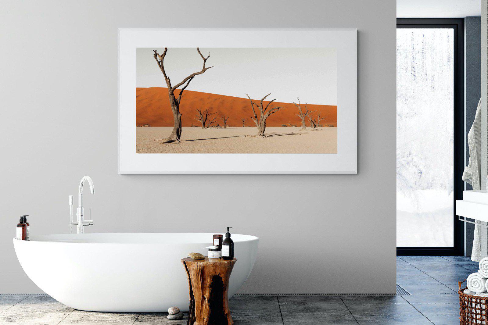 Dry Land-Wall_Art-180 x 110cm-Framed Print-White-Pixalot