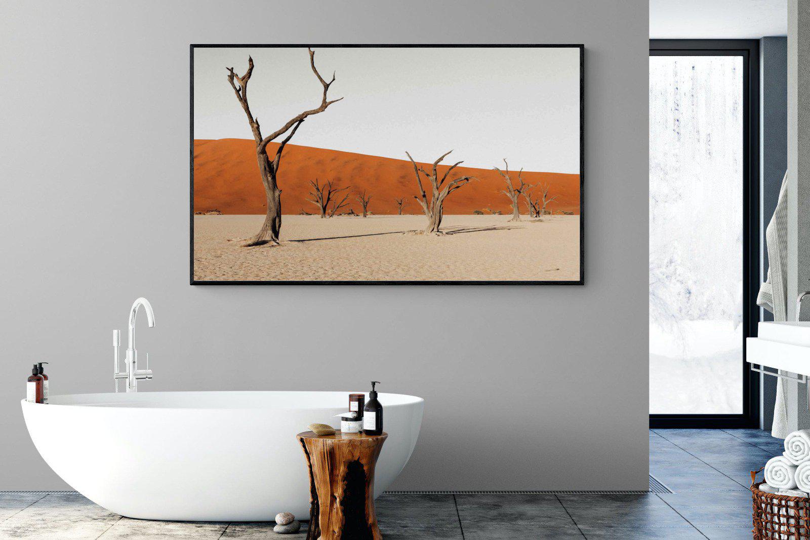 Dry Land-Wall_Art-180 x 110cm-Mounted Canvas-Black-Pixalot