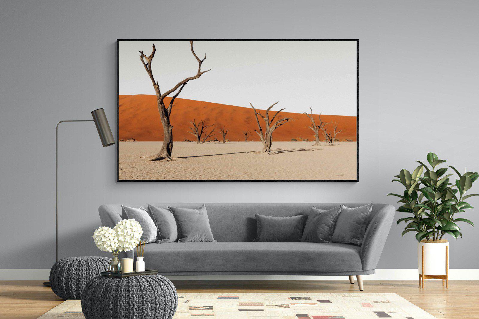 Dry Land-Wall_Art-220 x 130cm-Mounted Canvas-Black-Pixalot