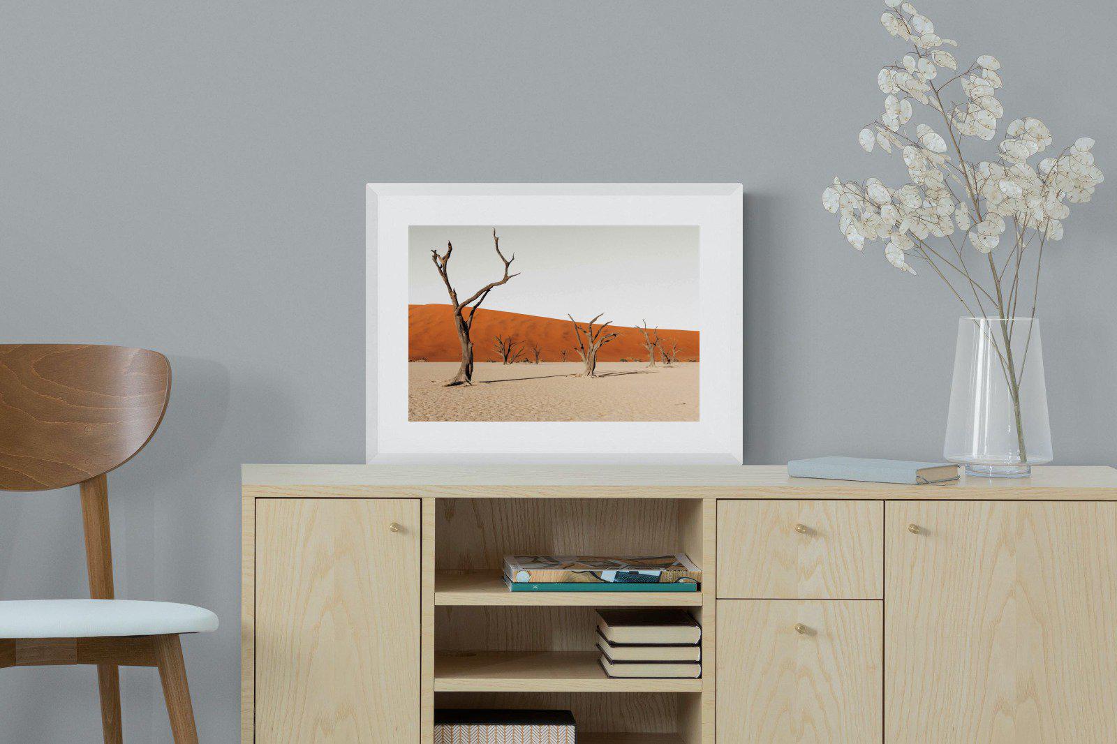 Dry Land-Wall_Art-60 x 45cm-Framed Print-White-Pixalot
