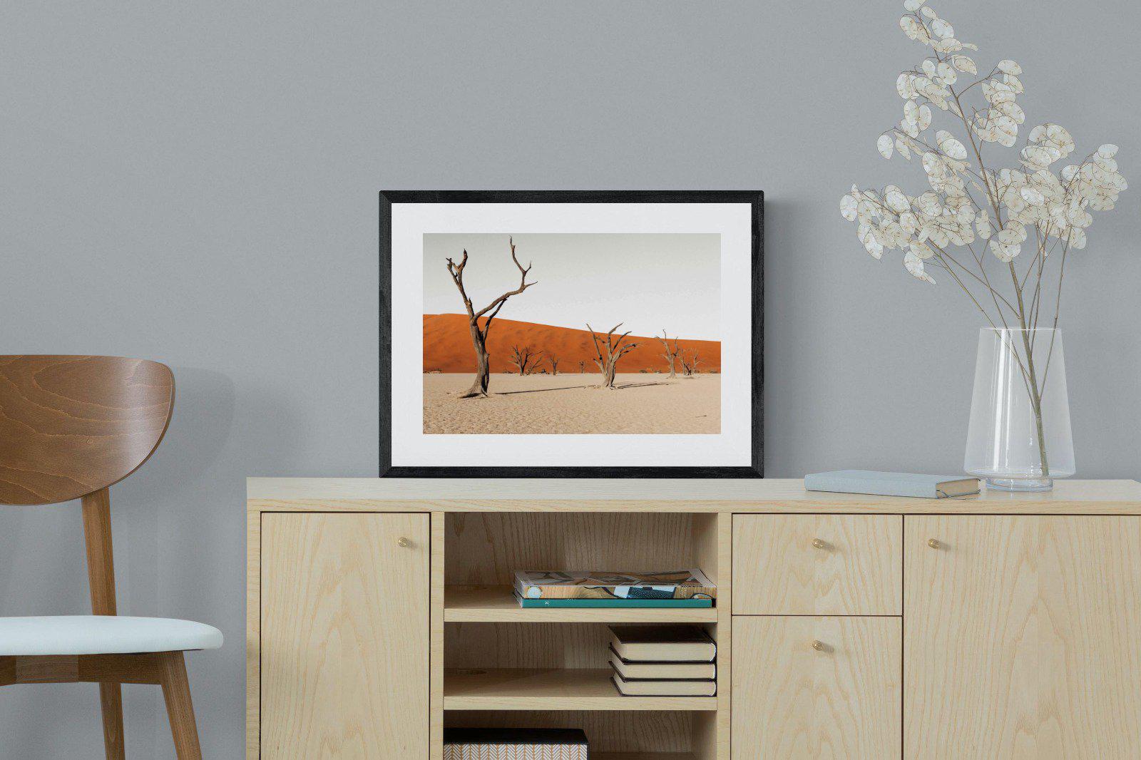 Dry Land-Wall_Art-60 x 45cm-Framed Print-Black-Pixalot