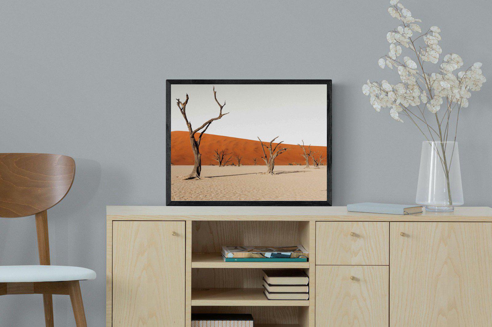 Dry Land-Wall_Art-60 x 45cm-Mounted Canvas-Black-Pixalot