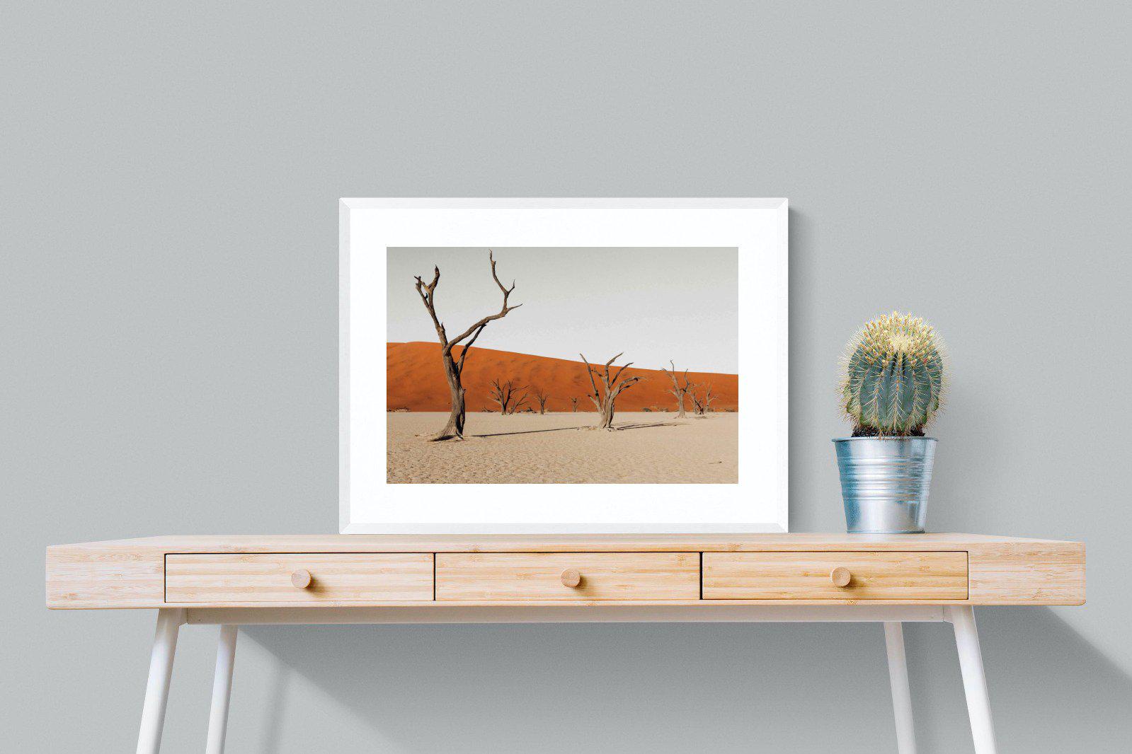 Dry Land-Wall_Art-80 x 60cm-Framed Print-White-Pixalot